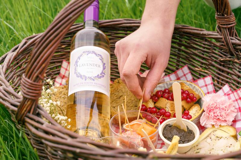 Pique-nique dans les vignes à Manosque