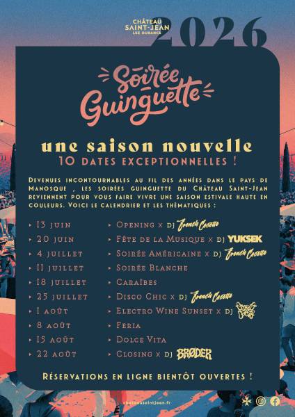 Les Soirées Guinguette 2026 sont officiellement lancées !